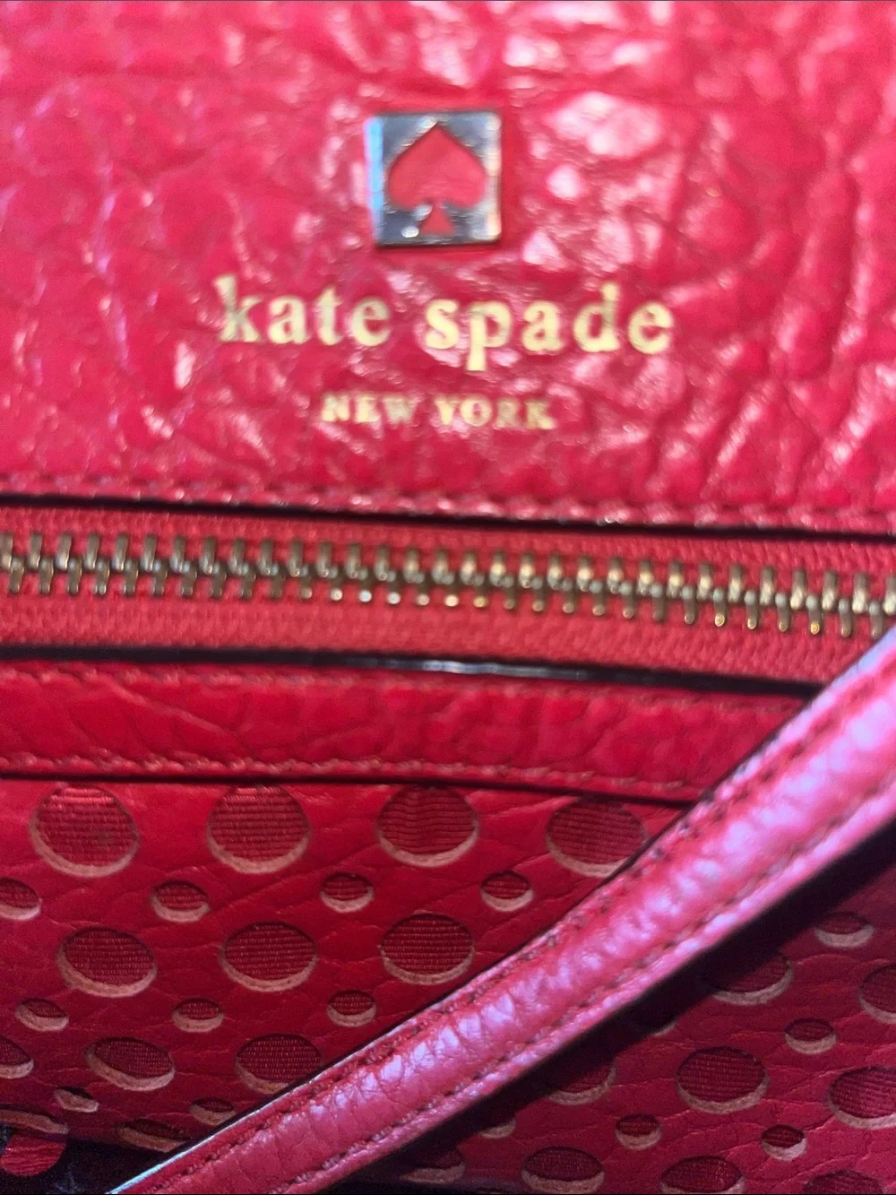 Kate Spade Perry Lane Loo Loo Perforated Leather Crossbody